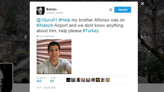 Un tuit denuncian la muerte de “Alfonso” en el ataque del 28 de junio en Turquía